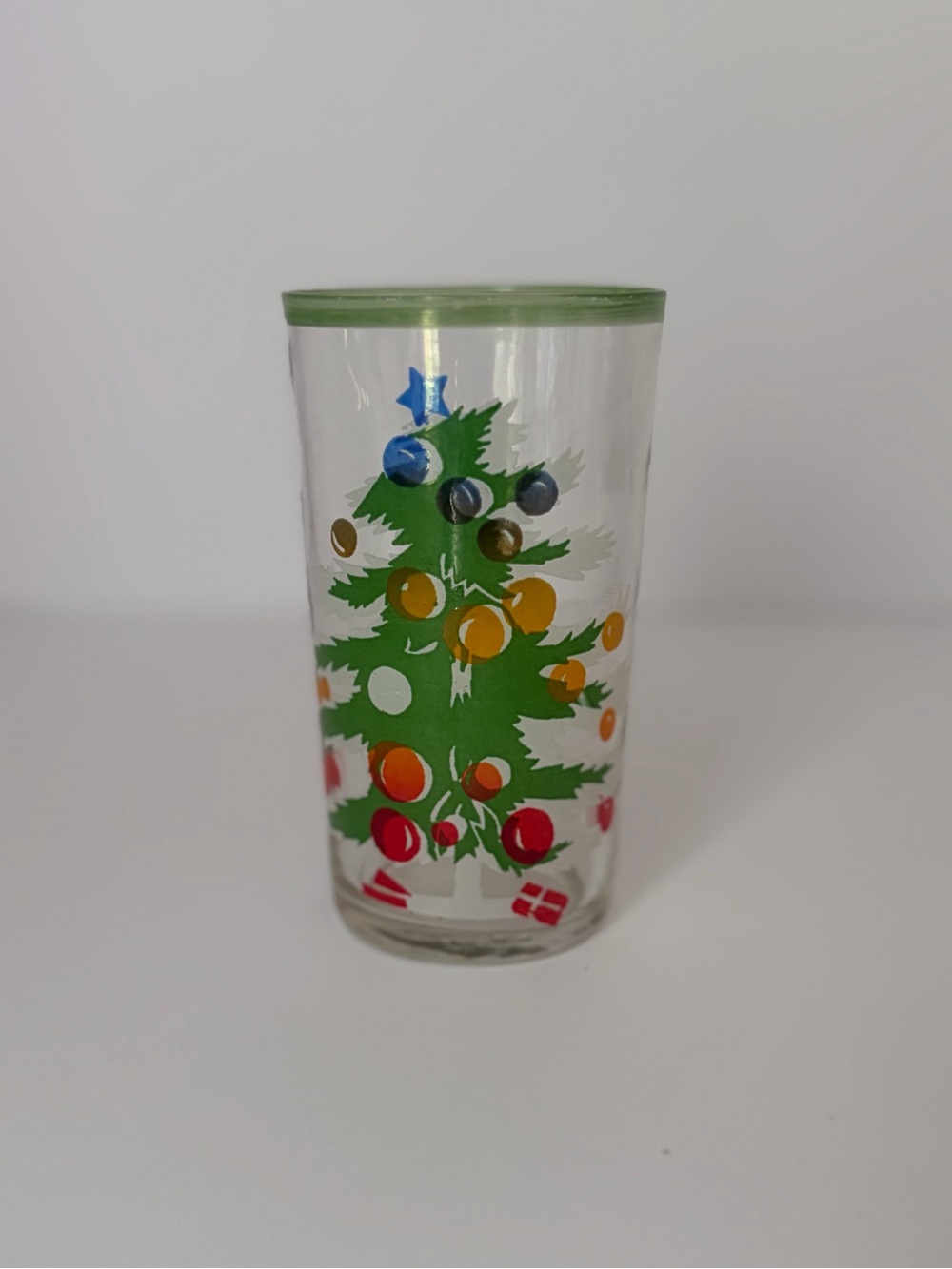 Vintage century Christmas tree Collins Glass holiday Tumbler replacement